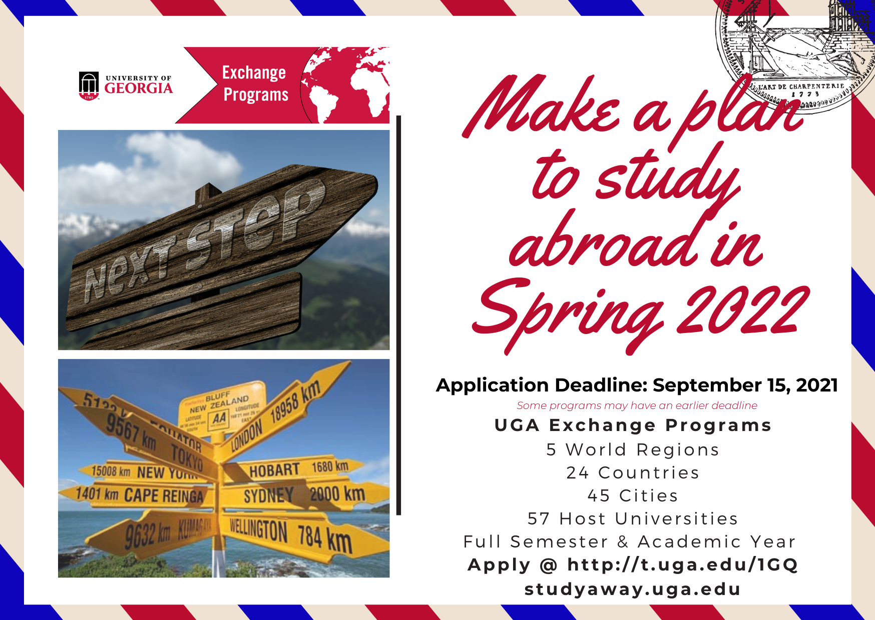 Make a plan to Study Abroad in Spring 2022